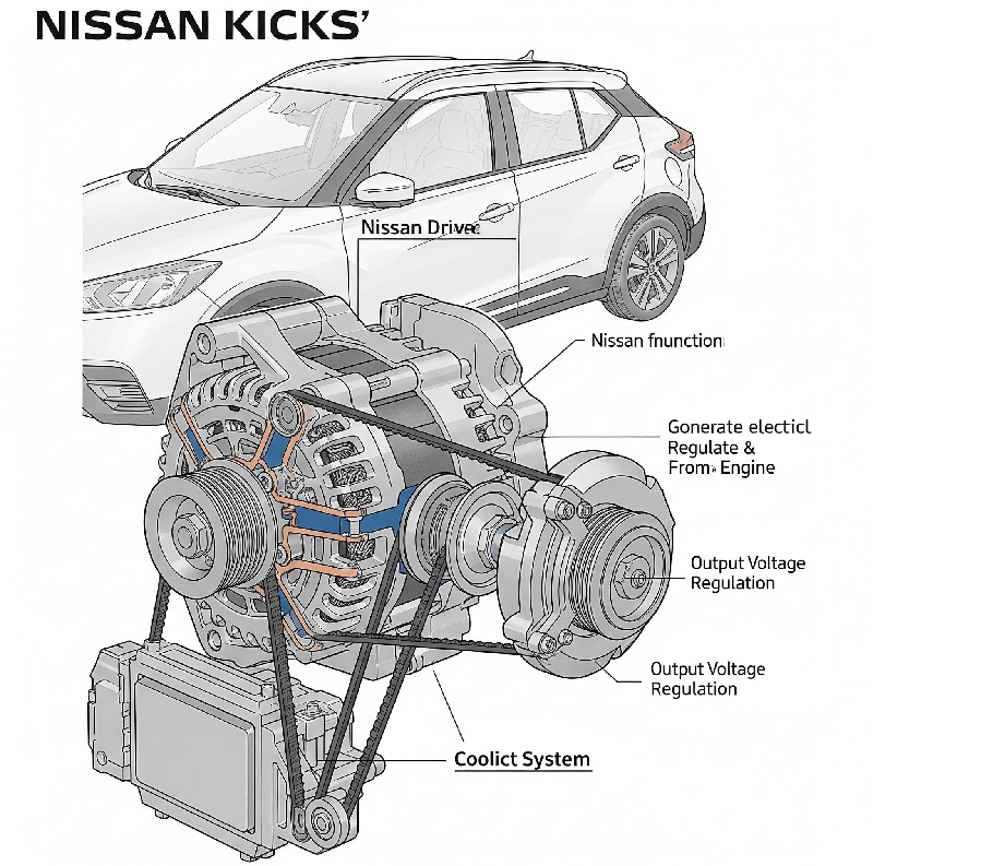 Nissan Kicks Alternator System