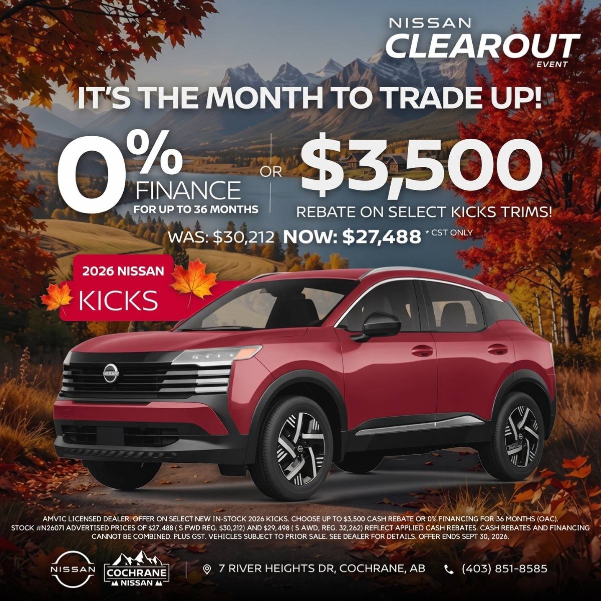 Cochrane mobile - 2026 - kicks